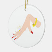 Verloving Hand Ring Keramisch Ornament (Links)