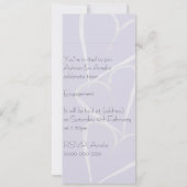 Verloving Harten Paars Kaart (Achterkant)