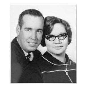 Verloving Herb & Sue 1967 Foto Afdruk