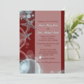 Verloving herdenking blauwe rode bruiloft kaart (Staand voorkant)