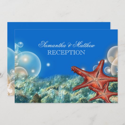 Verloving herdenkingsdag van het strand van Starfi Kaart (Voorkant / Achterkant)