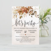 Verloving herfst Herfst herfst huwelijk Kaart (Staand voorkant)