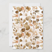 Verloving herfst Herfst herfst huwelijk Kaart (Achterkant)