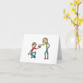 Verloving huwelijksaanzoek kaart (Gele Bloem)