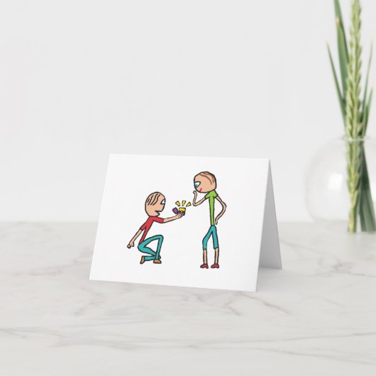 Verloving huwelijksaanzoek kaart (Voorkant)