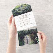 Verloving Invitation Gate Garden All In One Uitnodiging (Afscheurbaar)
