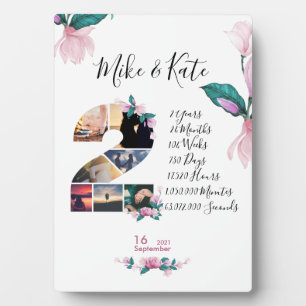 Verloving Jubileum collage Pas getrouwd Fotoplaat