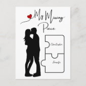 Verloving | JUBILEUM | Ware liefde ontbrekend stuk Feestdagenkaart (Voorkant)