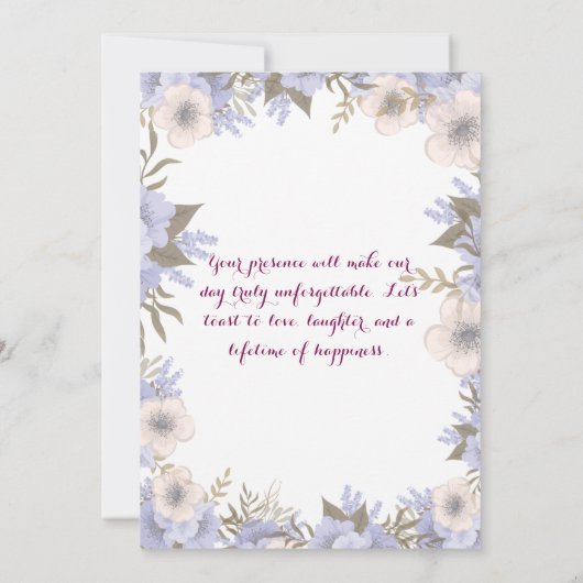 Verloving  kaart (Achterkant)