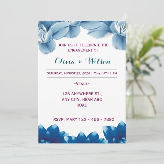 Verloving Kaart (Staand voorkant)