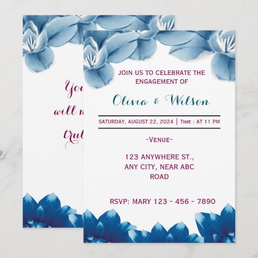 Verloving Kaart (Voorkant / Achterkant)