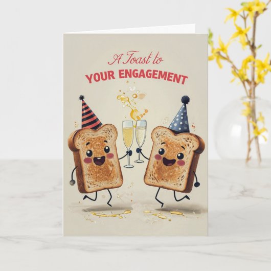 Verloving Kaart (Gele Bloem)