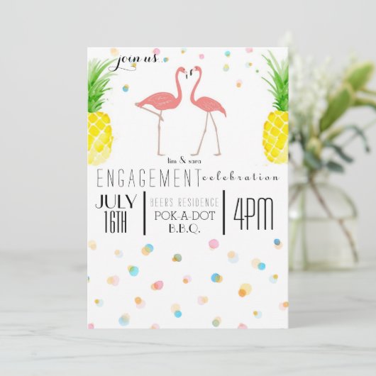 Verloving Kaart (Staand voorkant)