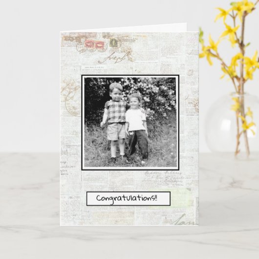 Verloving Kaart (Gele Bloem)