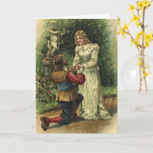 Verloving Kaart (Gele Bloem)