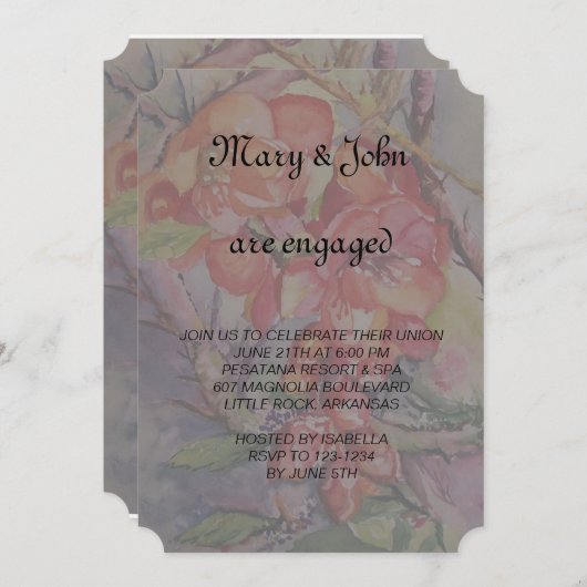 Verloving Kaart (Voorkant / Achterkant)