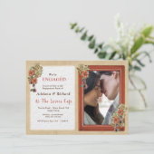 Verloving Kaart van leder- en suikerwerk (Staand voorkant)