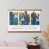 Verloving Keepomwille Cadeft 3 Foto Hangend Wandkleed (Slaapkamer)