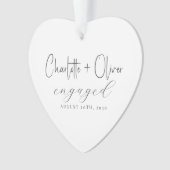 Verloving Keepsake Heart Ornament (voorkant)