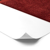 Verloving kerstcadeaukaart voor kerstbruiloft poster (Hoek)