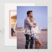 Verloving kerstkaart, sparen de Datum Kerstmis Feestdagenkaart (Voorkant / Achterkant)