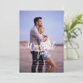 Verloving kerstkaart, sparen de Datum Kerstmis Save The Date (Staand voorkant)