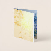 Verloving Kleine Uitnodiging Goudfolie Kaart (Voorkant)