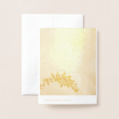Verloving Kleine Uitnodiging Goudfolie Kaart (Met envelop)