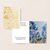 Verloving Kleine Uitnodiging Goudfolie Kaart (Display)