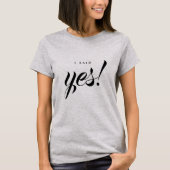 Verloving kondiging: Ja Bride om te worden T-shirt (Voorkant)