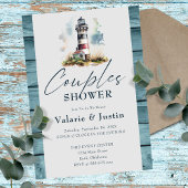 Verloving Koppels Douche Ocean Vuurtoren Kaart