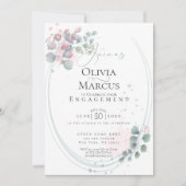 VERLOVING | Luchtige Waterverf Eucalyptusbladeren Kaart (Voorkant)