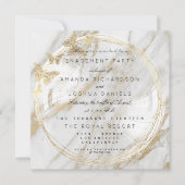 Verloving Marmer van White Glass Bubble Kaart (Voorkant)