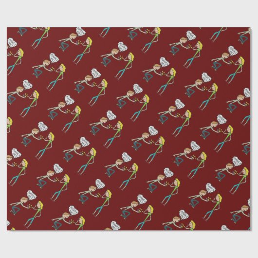 Verloving Marry Me Cadeaupapier (Vlak)