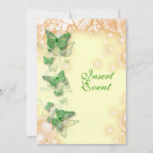 verloving met groene geel verjaardagscyclus kaart (Voorkant)