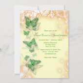 verloving met groene geel verjaardagscyclus kaart (Achterkant)