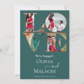 Verloving Modern Abstract Agaat Jade Aankondiging (Voorkant)