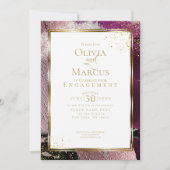 VERLOVING | Modern Bold Abstract Wine Strokes IV Kaart (Voorkant)