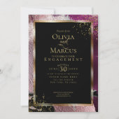 VERLOVING | Moderne Abstracte streeklijnen Kaart (Voorkant)