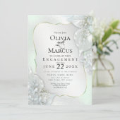 VERLOVING | Mystic Honeydew Shimmer Leaves Kaart (Staand voorkant)