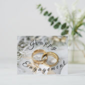 verloving na creditcard feestdagenkaart (Staand voorkant)