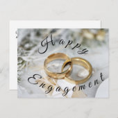 verloving na creditcard feestdagenkaart (Voorkant / Achterkant)