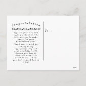 verloving na creditcard feestdagenkaart (Achterkant)