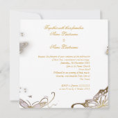 Verloving of Jubileum White Sepia Kaart (Achterkant)