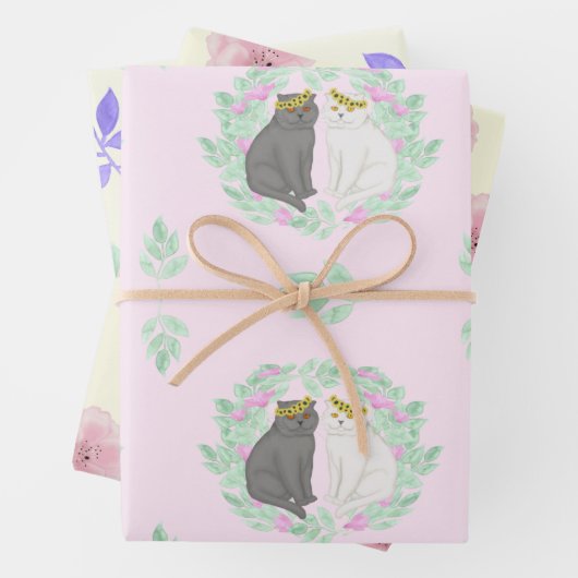 Verloving of trouwensset inpakpapier vel (In situ)