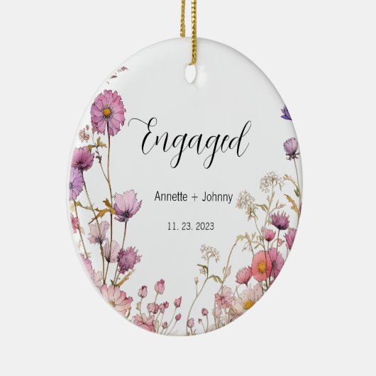 Verloving Ornament, Verloofd Ornament, Bruids Keramisch Ornament (Rechts)