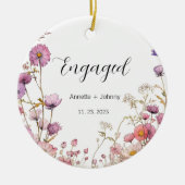 Verloving Ornament, Verloofd Ornament, Bruids Keramisch Ornament (Voorkant)