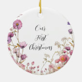 Verloving Ornament, Verloofd Ornament, Bruids Keramisch Ornament (Achterkant)