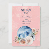 Verloving over de maan We zeiden "Ja" Kaart (Voorkant)