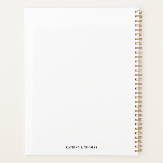 Verloving paar foto bruiloft planner (Achterkant)